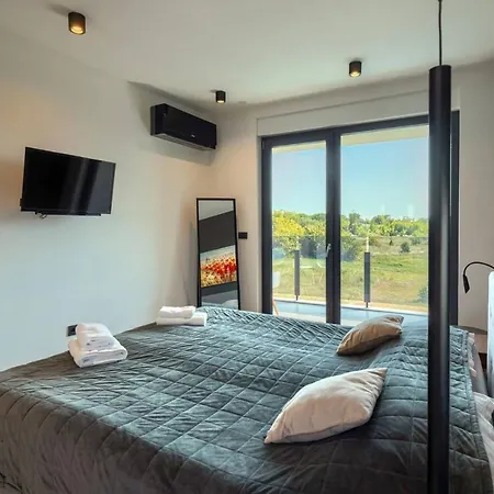 Modern Cormoran With Pool In * Porec